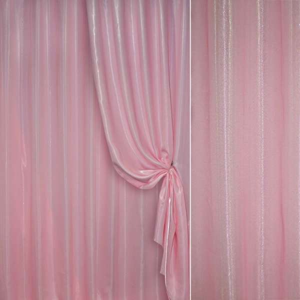 Кристаллон для штор розовый, ш.280 оптом