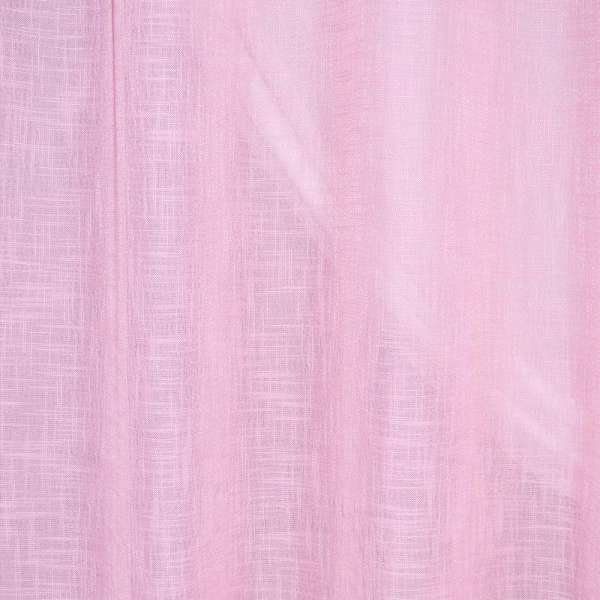 Льон фолк полегшений для штор рожевий світлий, ш.280 оптом