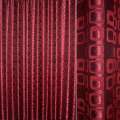 Жакард для штор квадрати контурні вишневий, ш.280 оптом