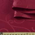 Жаккард скатертный завитки бордовый, ш.320 оптом