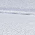 Жаккард скатертный круглые завитки белый, ш.320 оптом