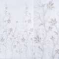 Вуаль тюль шифон вишивка гілочка сіра односторонній купон, (СТ 1700) біла з обважнювачем, ш.300 оптом