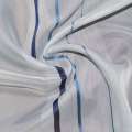 Вуаль тюль шифон полоски градиент синие, голубые, белая, ш.300 оптом