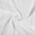 Вуаль тюль шифон полоски шенилловые тонкие серые, белая с утяжелителем, ш.150 оптом