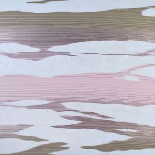 Вуаль тюль жаккард хвилі рожеві і бежеві, біла, ш.140 оптом