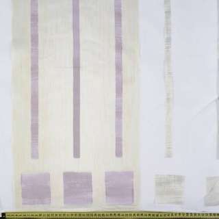 Органза деворе тюль полосы молочные, серые и баклажановые, белая, ш.290 оптом