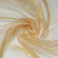 Органза тюль с переливом метанитью рыже-золотистая, ш.315 оптом