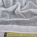 Микросетка сетка штрихи уплотненные, белая с утяжелителем, ш.260 оптом