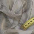 Микросетка тюль хамелеон серая с бежевым оттенком с утяжелителем, ш.300 оптом
