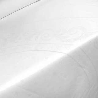 Скатеркова тканина раппорт на круглий стіл 1,65х1,65 біла оптом