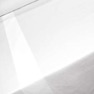 Скатеркова тканина жакардова смуги двосторонні біла, ш.140 оптом