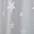 Жакард сатин для штор зірки сірі на сріблястому тлі, ш.145 оптом