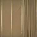 Тафта для штор смуги атласні бежеві на коричневому тлі, ш.145 оптом