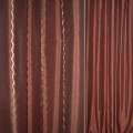 Шовк штучний для штор тасьма настрочені теракотовий, ш.155 оптом