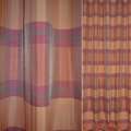 Шовк штучний для штор смуги теракотові, бордові, ш.150 оптом