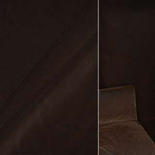 Велюр с вискозой мебельный коричневый, ш.140 оптом