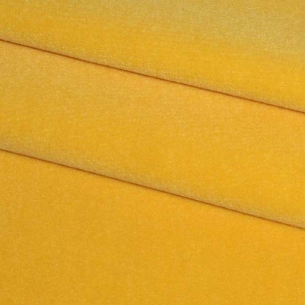 Велюр с шерстью мебельный желтый, ш.140 оптом
