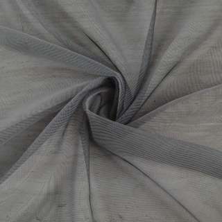 Микросетка тюль металлик серая темная с утяжелителем (2 сорт), ш.300 оптом