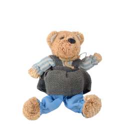 Інтер'єрна іграшка ведмедик солом'яний 28 см 17х18х13 см
