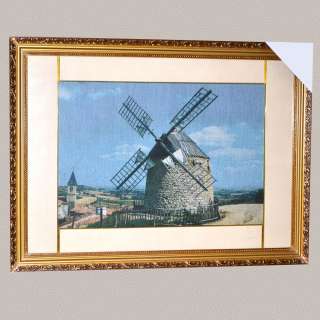 Картина гобелен под стеклом 58х78см (гобелен 36х54) ветряная мельница оптом