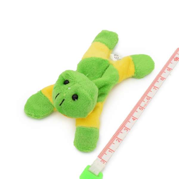 Магнит декоративный мягкая игрушка 9х5х3 см лягушка зелено-желтая оптом