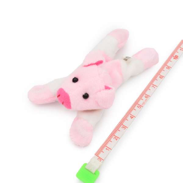 Магніт декоративний м'яка іграшка 9х5х3 см порося рожевий оптом