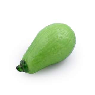 Сувенір скло авокадо 13х7.5 зелене оптом