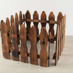 Заборчик декоративный деревянный 4 секции 25х30 см 125 см