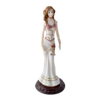 Статуетка дівчина у сукні білому 32х12х12 см оптом