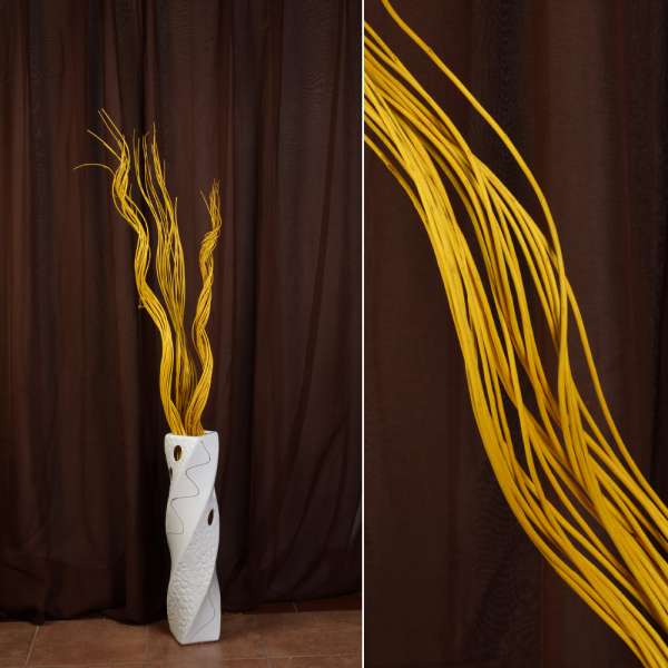 Хворост декоративный натуральный 125 см спиральный желтый 1/20 1,25 оптом