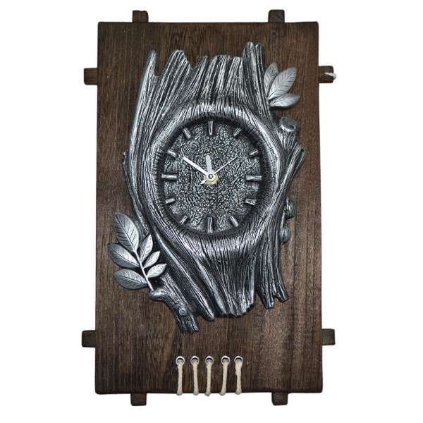 Часы настенные на деревянной основе 36x21см Дерево оптом