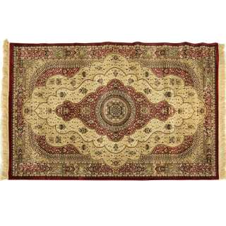 Ковер комнатный Mutas carpet Mone Classic 150х230 см с узором красным бежевый оптом