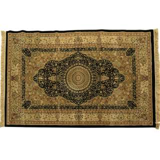 Ковер комнатный Mutas carpet Mone Classic 150х230 см с узором черным бежевый оптом