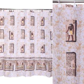Шторка для ванної Єгипет 178х183 см бежево-коричнева оптом