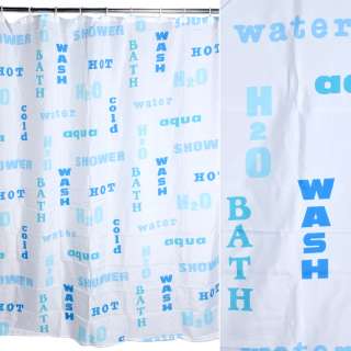Шторка для ванної слова 178х183 см біло-блакитна оптом