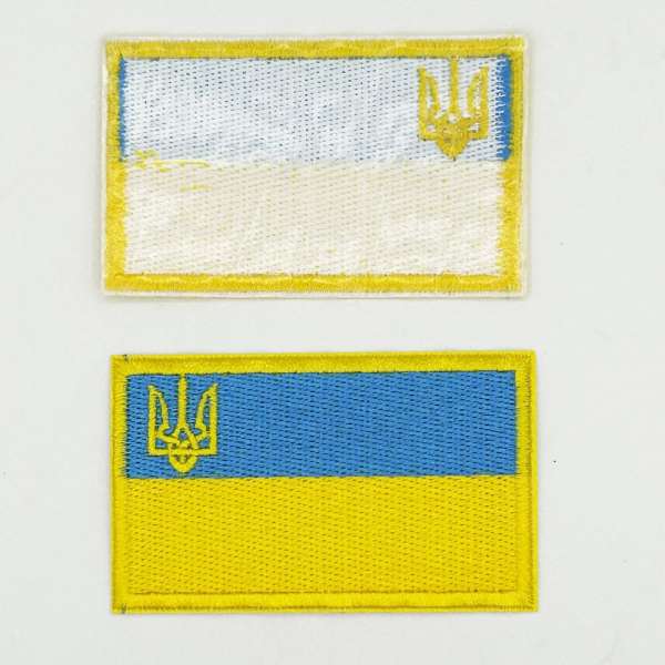 Термоаплікація Україна прапор 75х45мм оптом