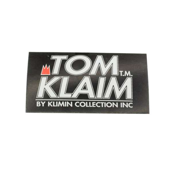 Етикетка паперова Том Клайм 50х100мм чорна з білим оптом
