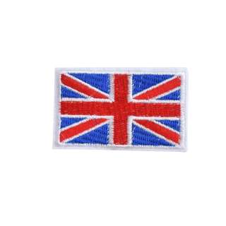 Термоаппликация Флаг Великобритании 70х40мм синий оптом