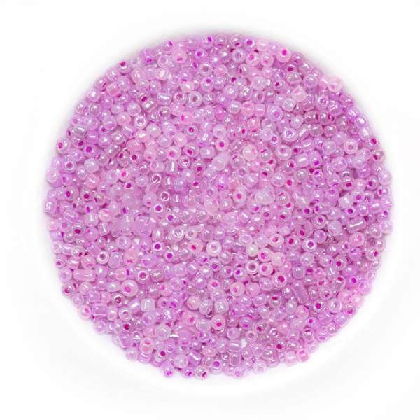 Бісер рожево-фіолетовий оптом