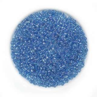 Бисер синий светлый радуга, упаковка 50г оптом