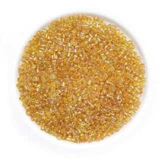 Бисер золотисто-оранжевый, упаковка 50г оптом