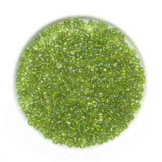 Бисер зелено-желтый радуга, упаковка 50г оптом