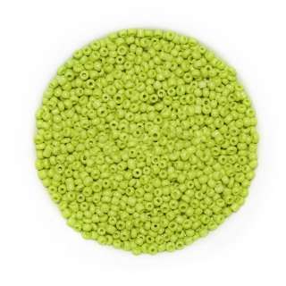 Бисер салатовый светлый, упаковка 50г оптом