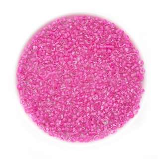 Бисер розово-малиновый прокрашенный, упаковка 50г оптом