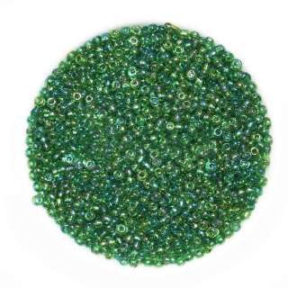 Бисер зеленый хамелеон, упаковка 50г оптом