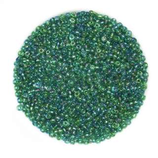 Бисер бирюзово-желтый радуга, упаковка 50г оптом