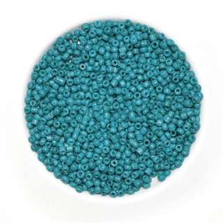 Бисер бирюзовый матовый, упаковка 50г оптом