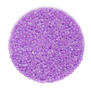 Бисер сиреневый, упаковка 50г оптом