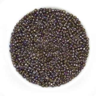 Бисер коричневый хамелеон, упаковка 50г оптом