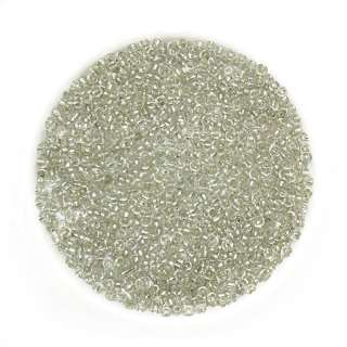 Бисер серо-бежевый серебристый, упаковка 50г оптом